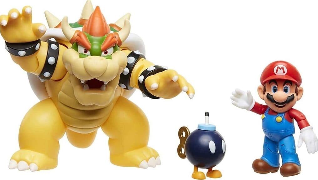 JAKKS PACIFIC Nintendo Super Mario Mario vs Bowser Diorama Set (serie 1) - 039897645124