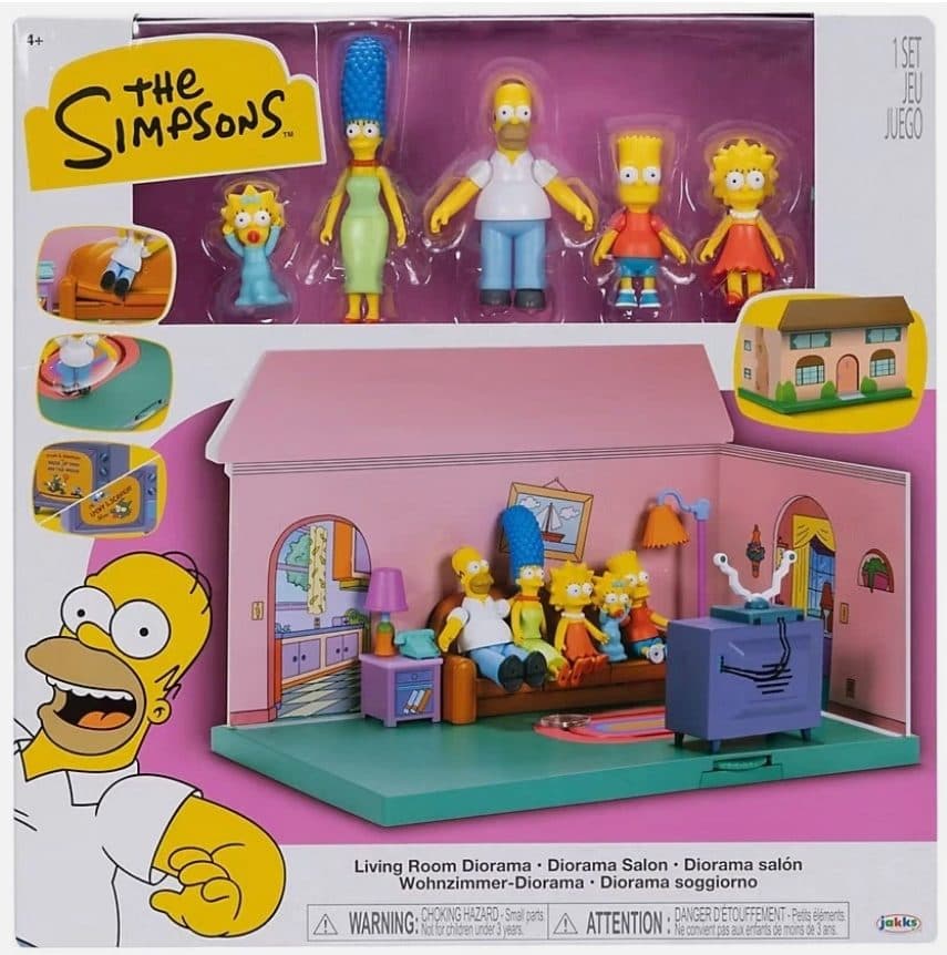 JAKKS PACIFIC The Simpsons Deluxe Living Room Diorama MX - 192995197213