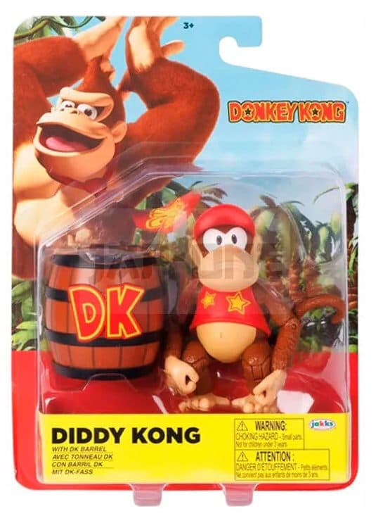 JAKKS PACIFIC Donkey Kong Action Figure di Diddy Kong 10 cm - 192995432963