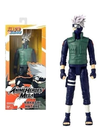 BANDAI RED Naruto: Anime Heroes Mega - Kakashi Hatake 30cm - 3296580381531