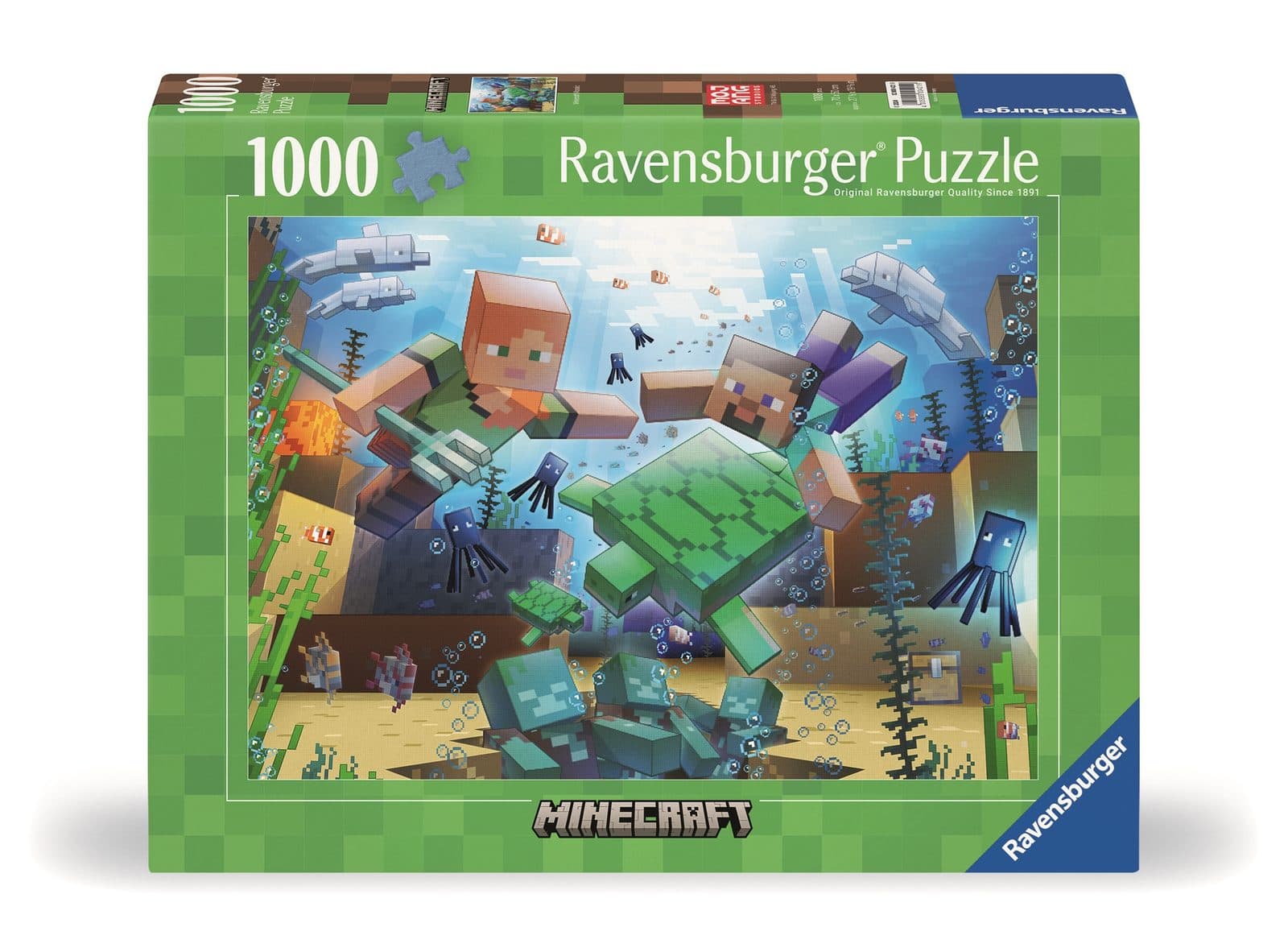 RAVENSBURGER Minecraft Mosaic Puzzle licenziato 1000 pz - 4005555004219