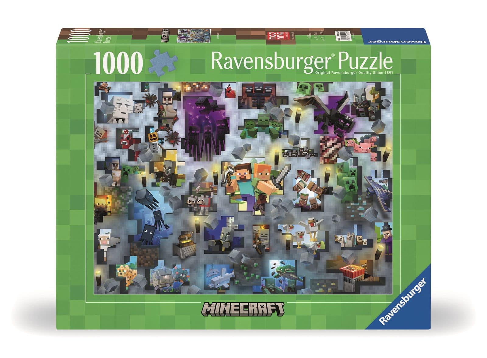 RAVENSBURGER Minecraft Mobs Puzzle licenziato 1000 pz - 4005555004226