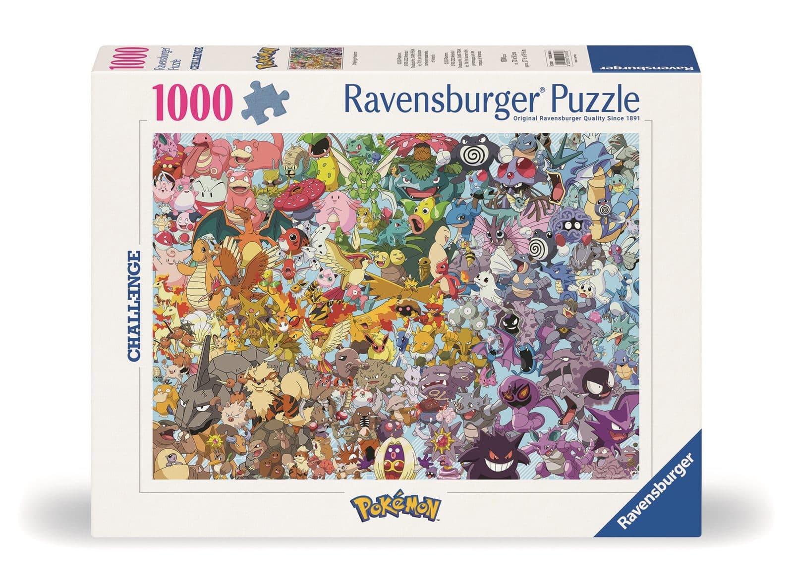 RAVENSBURGER Pokemon Challenge Puzzle challenge 1000 pz - 4005555004608