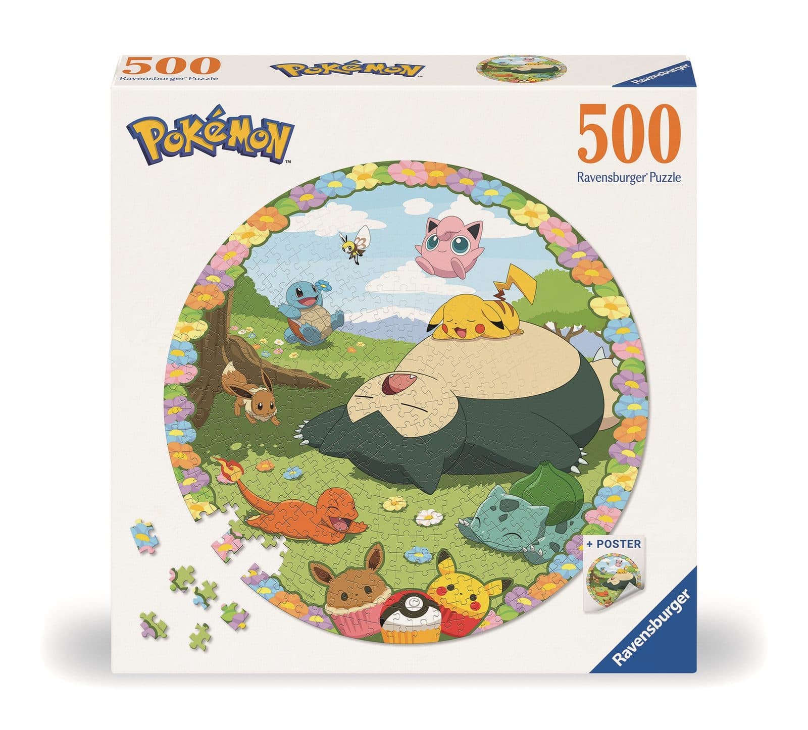 RAVENSBURGER Pokémon Round Round 500 pc - 4005555011316