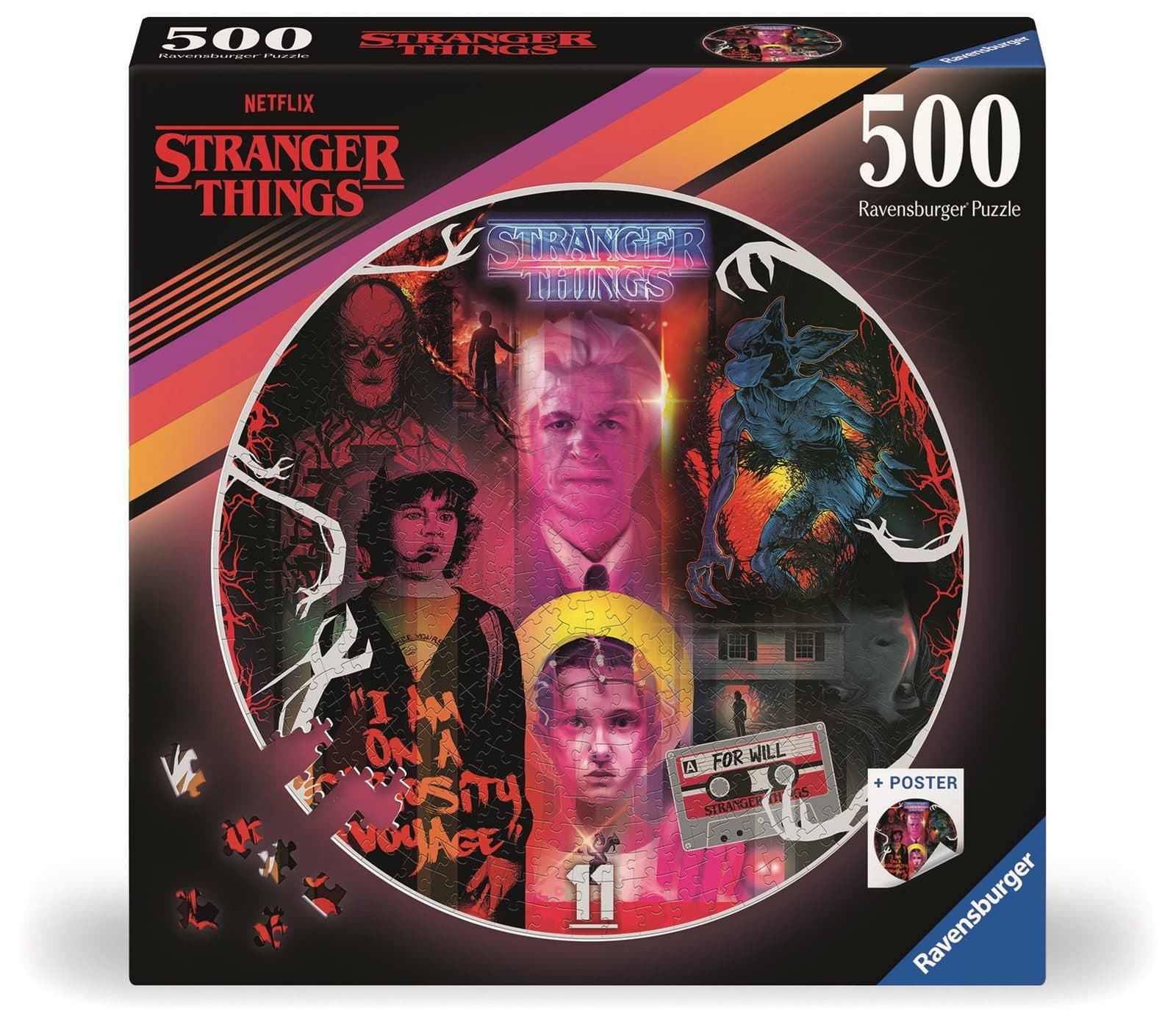 RAVENSBURGER Stranger Things Round 500 pc - 4005555012276