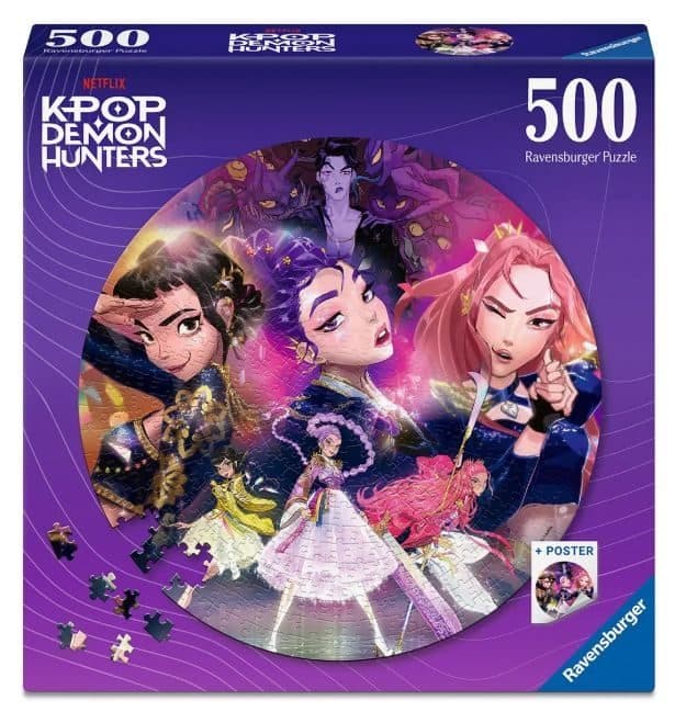 RAVENSBURGER K-Pop Demon Hunters Round 500 pc - 4005555020523