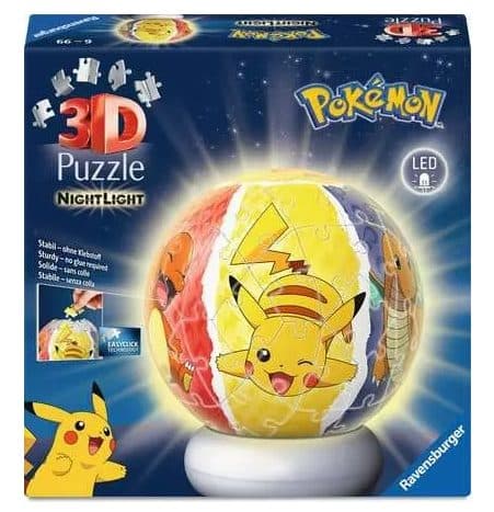RAVENSBURGER Puzzle 3D Ball Nightlight Pokémon - 4005555080534