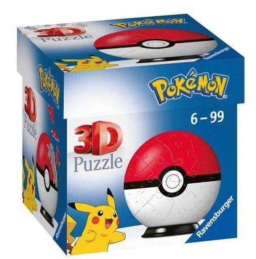 RAVENSBURGER Pokeball rossa3D Puzzleball 54 pezzi - 4005556112562