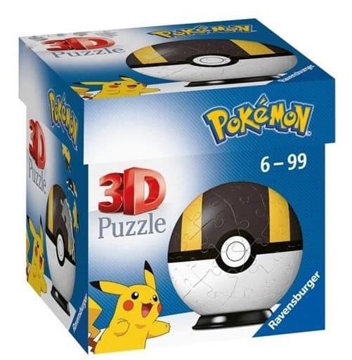 RAVENSBURGER Pokeball nera 3D Puzzleball 54 pezzi - 4005556112661