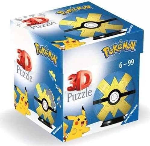 RAVENSBURGER Pokémon Quick Ball gialla-blu3D Puzzleball 54 pezzi - 4005556115808