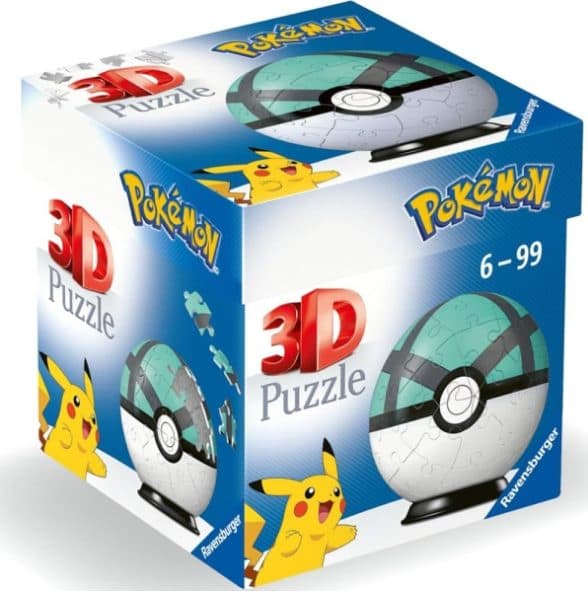 RAVENSBURGER Pokémon Net Ball verde3D Puzzleball 54 pezzi - 4005556115815