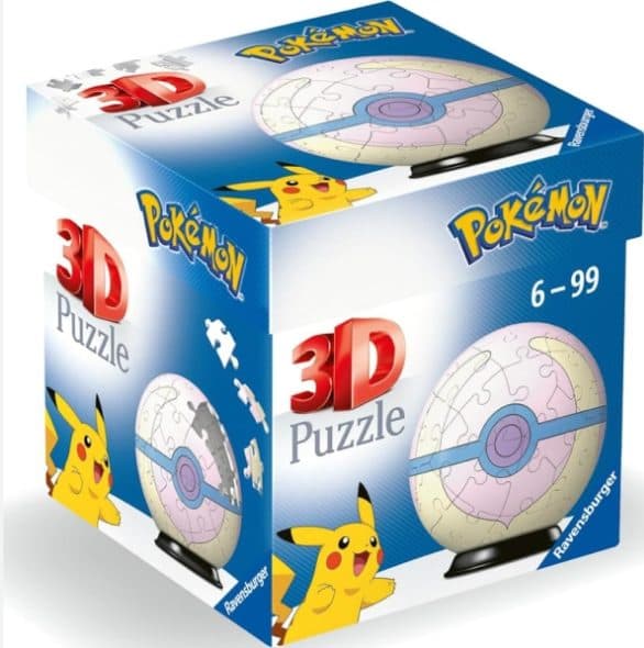 RAVENSBURGER Pokémon Heal Ball rosa3D Puzzleball 54 pezzi - 4005556115822