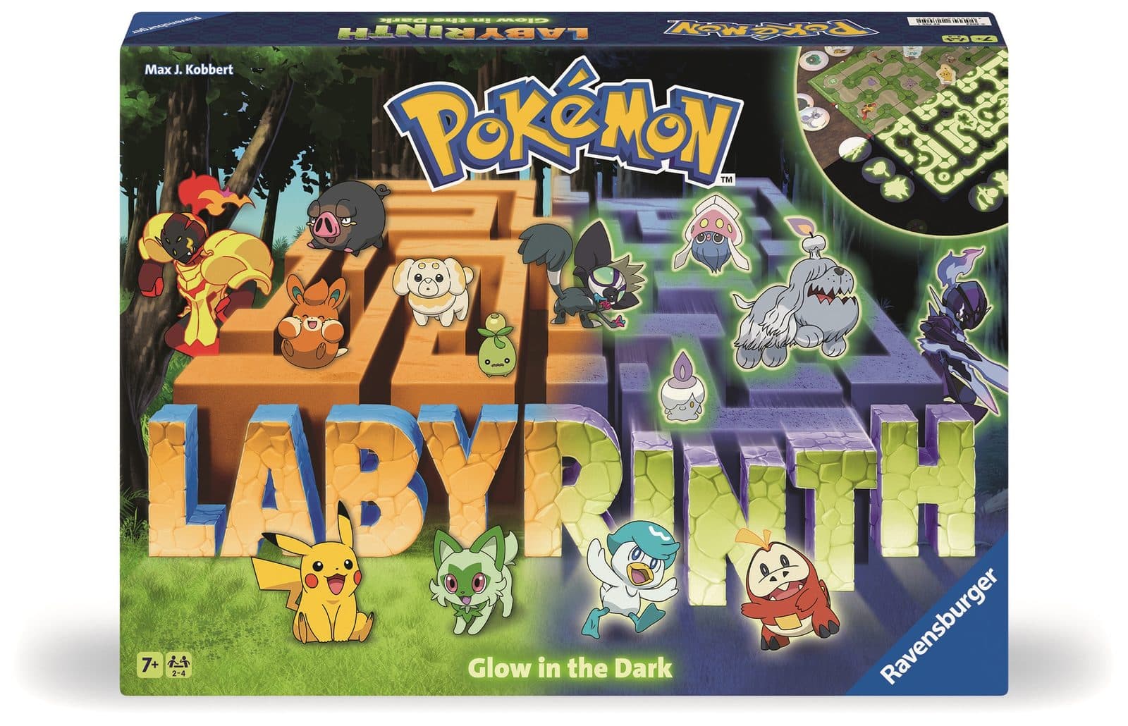 RAVENSBURGER Pokemon Labyrinth Glow in the Dark Labirinto Family - 4005556227051