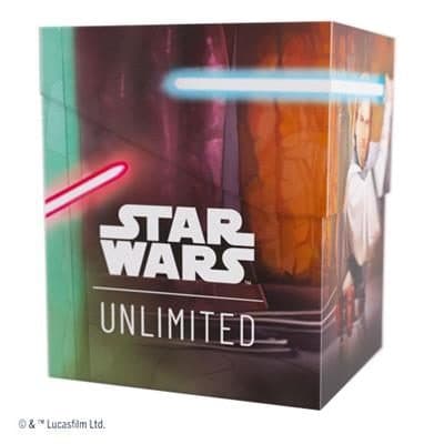 ASMODEE 6859 - STAR WARS UNLIMITED - CREPUSCOLO DELLA REPUBBLICA: SOFT CRATE OBI-WAN KENOBI/DARTH MAUL - 4251715416723