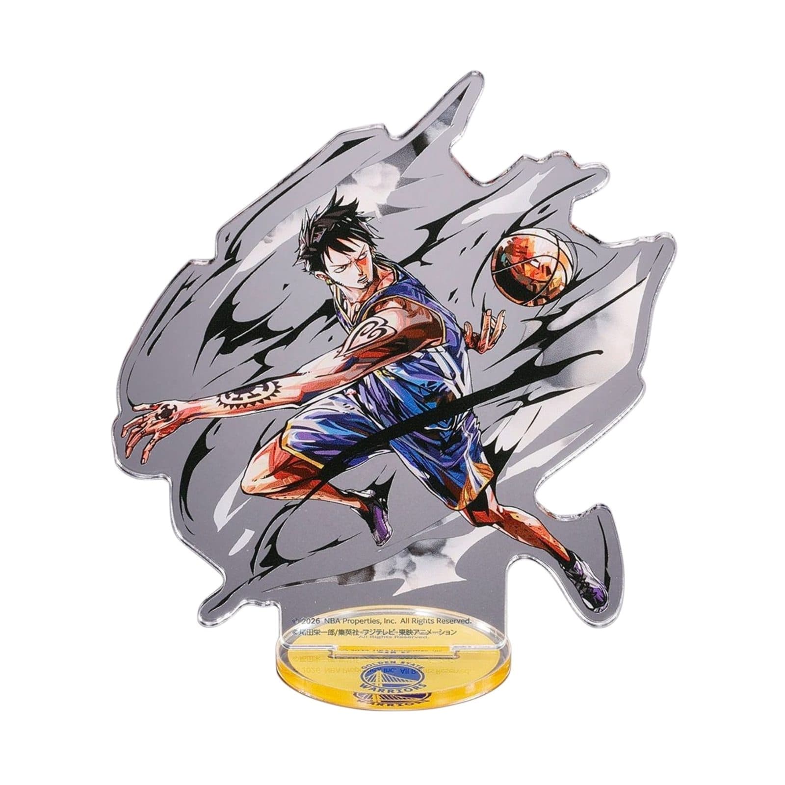 ONE PIECE x NBA: Acrylic Stand - Trafalgar Law x Golden State Warriors (Prodotto da collezione) - GEJ 4582770037326