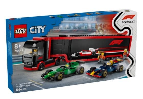 LEGO 60445 CITY - Autotrasportatore F1 con monoposto RB20 e AMR24 F1 - 5702017812519