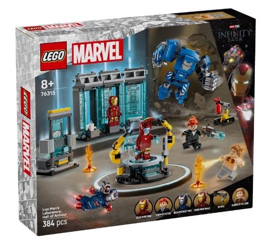 LEGO 76315 SUPER HEROES MARVEL - Laboratorio di Iron Man: Sala delle Armature - 5702017817880