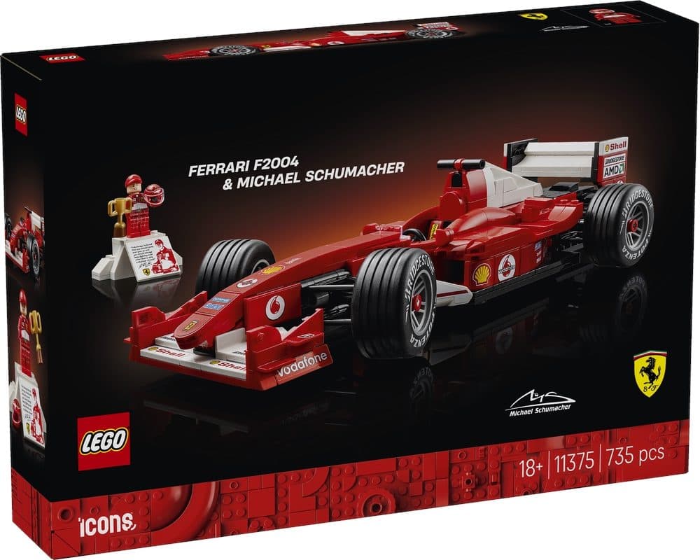 LEGO 11375 ICONS - Ferrari F2004 e Michael Schumacher - 5702018063583