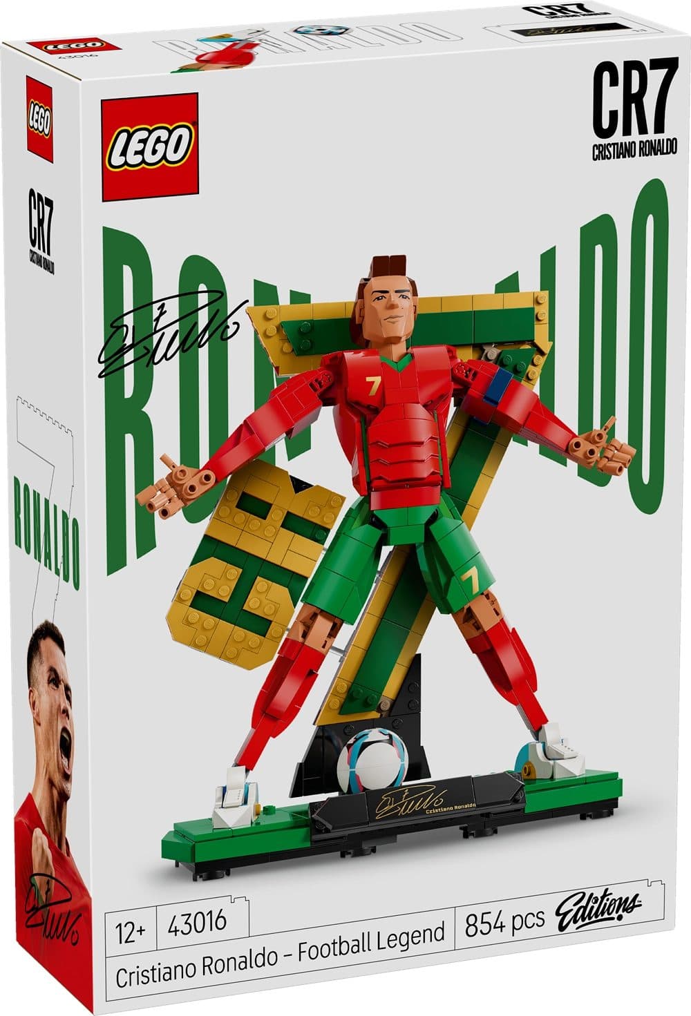 LEGO 43016 EDITIONS SPORTS - Cristiano Ronaldo - Leggenda del calcio - 5702018069561