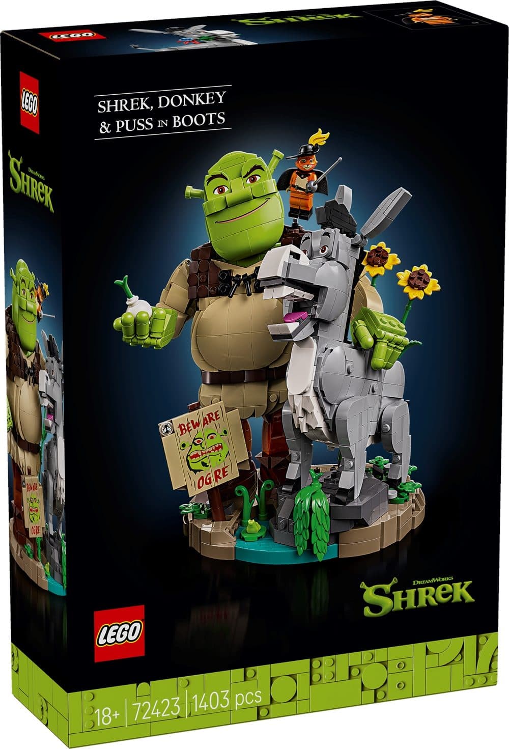 LEGO 72423 SHREK - Shrek, Ciuchino e Gatto con gli Stivali - 5702018085769