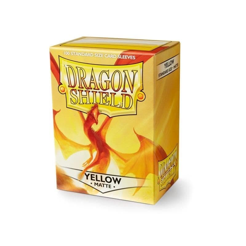 DRAGON SHIELD Standard Sleeves - Matte Yellow (100 Sleeves) - 5706569110147