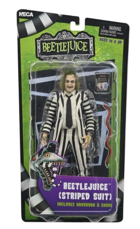 NECA - 100895 - Beetlejuice 1988 Black And White Striped Suit - 634482607435