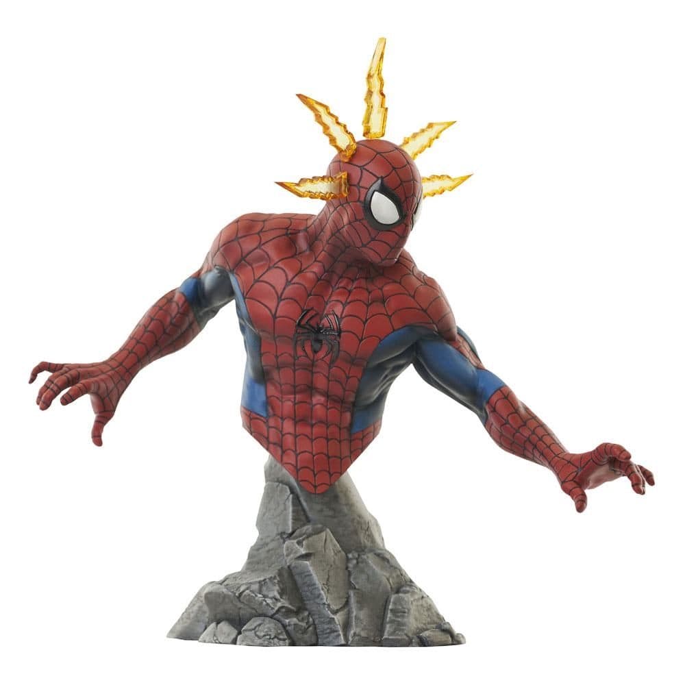 87839 - Marvel Comics - Spider-Man w/ Spider- sense Scala 1/7 Limited Edition 15 cm - Diamond Select 699788848050