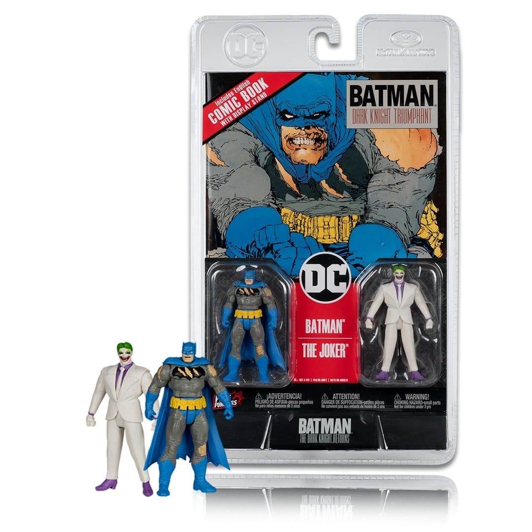 MCF15862 - DC Direct: Page Punchers Action Figure 2-Pack Batman & The Joker 8cm - Mcfarlane Toys 787926158625