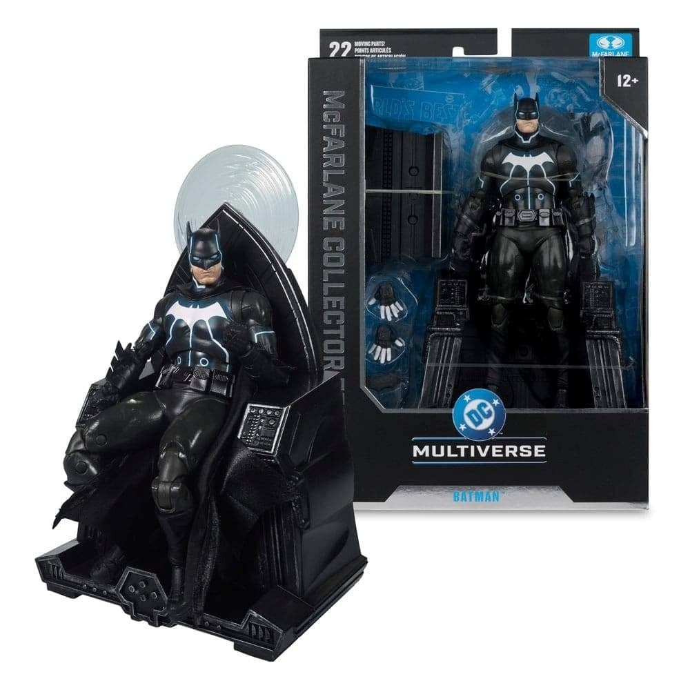 MCF17673 - DC Multiverse: Batman And Mobius Chair Action Figure Collector Edition 18cm - Mcfarlane Toys 787926176735