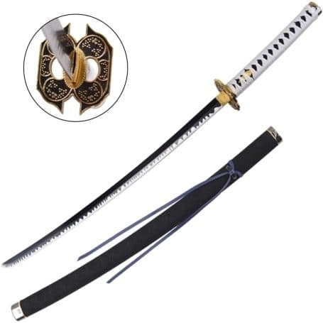 FL24923.55 Katana Fantasy Nera e Bianca - Acciaio 105cm - Med 8055384621749