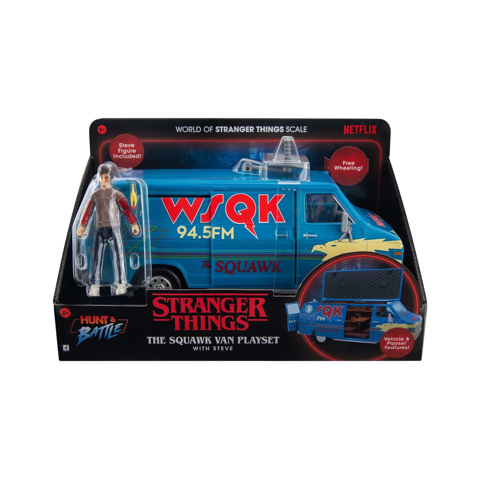 JAZWARES Stranger Things - Veicolo Con Personaggio E Accessori - 8059571752506