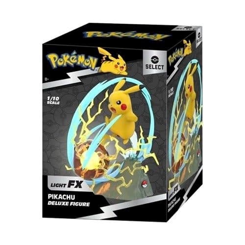 JAZWARES Select Deluxe: Pokemon - Pikachu (Light FX) 33cm - 8059571759963