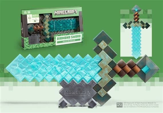 Minecraft - Spada di diamante Replica da collezione - Noble Collection 849421009441