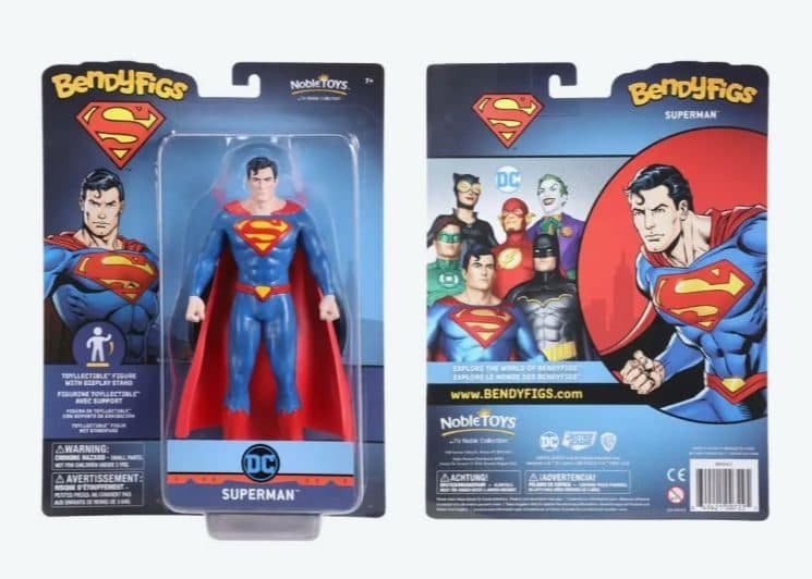 Noble Collection 76380 Dc Comics Superman Bendyfig - 849421010645