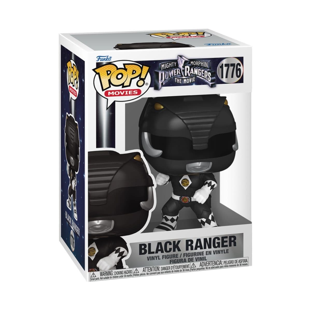 FUNKO POP Movies: Mighty Morphin Power Rangers Movie- Black Ranger 9 cm - 889698811934
