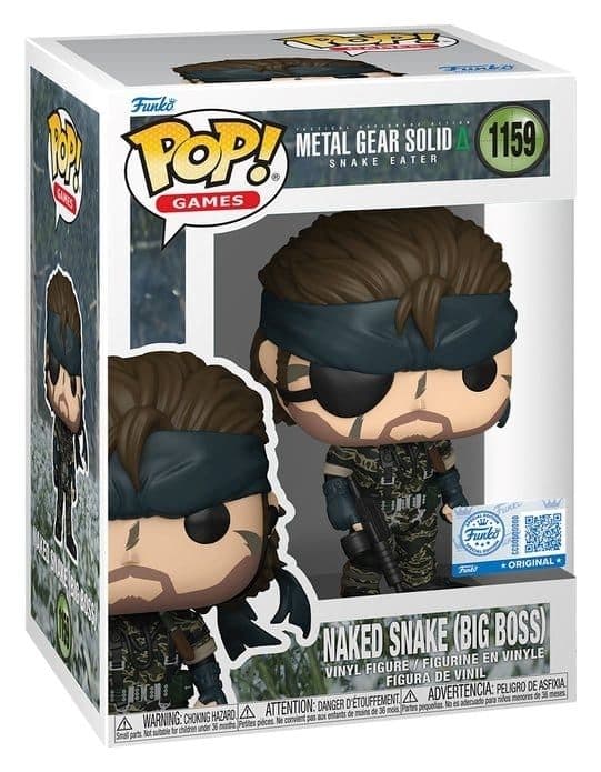FUNKO POP Games: Metal Gear Solid - 1159 Naked Snake (Big Boss) (Exclusive) 9cm - 889698848503