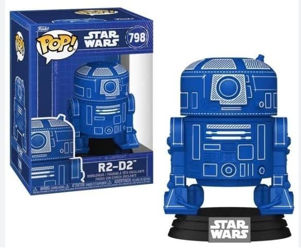 FUNKO POP Star Wars: Star Wars S11- R2-D2 Blue Print concept 9 cm (DAMAGED BOX)) - 889698868457D