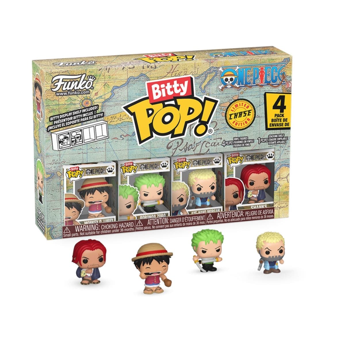 FUNKO Bitty POP: One Piece- Luffy 4pk - 889698868921