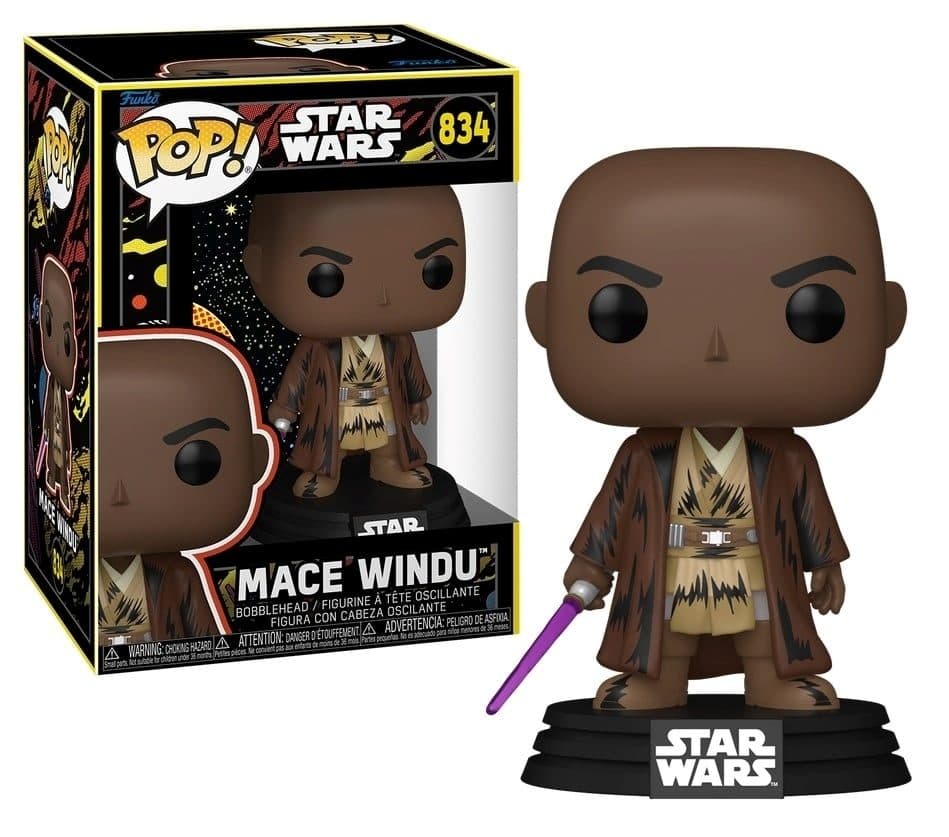 FUNKO POP Star Wars - 834 Mace Windu (Retro) 9cm - 889698903271