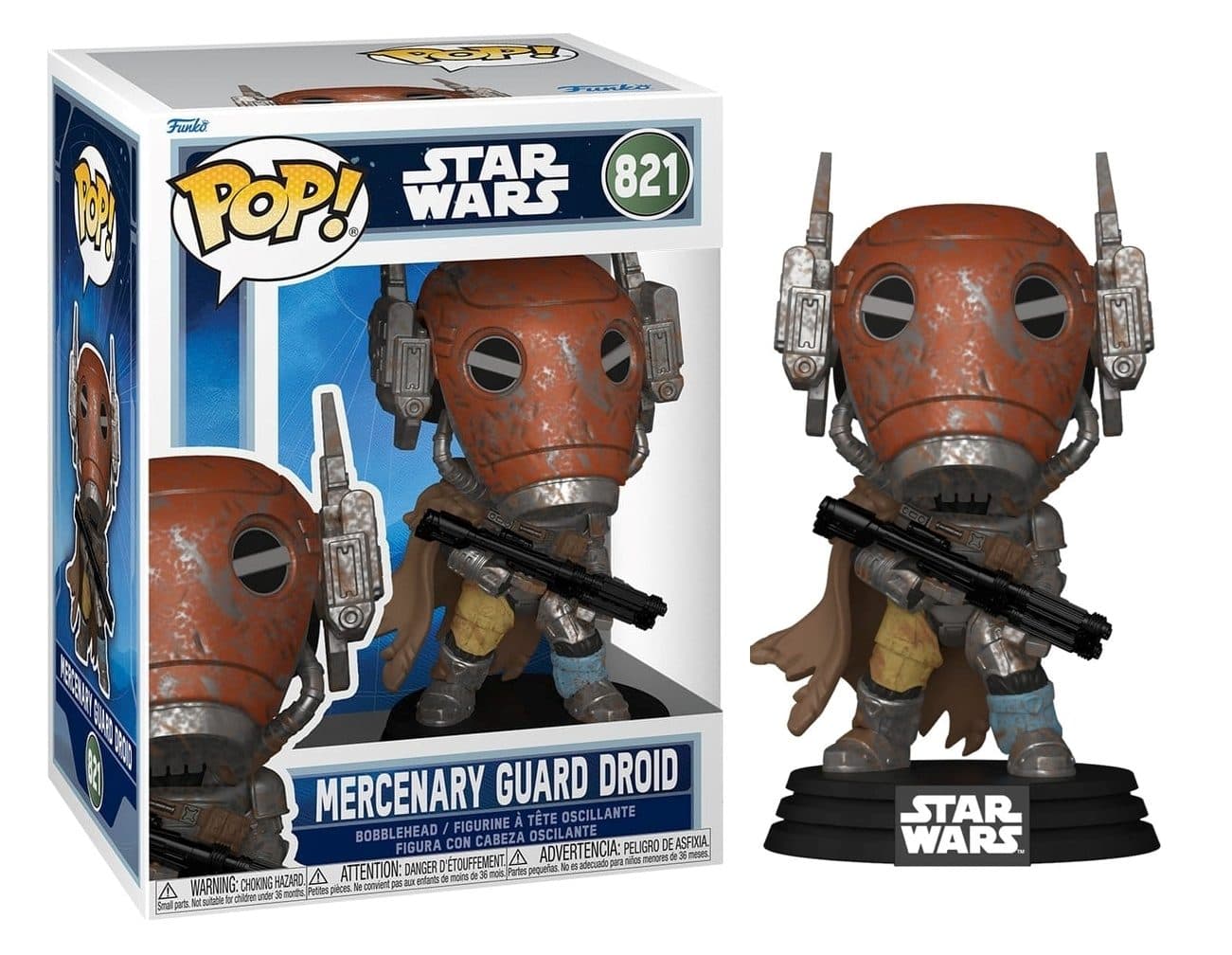 FUNKO POP Star Wars - 821 Mercenary Guard Droid 9cm - 889698904490