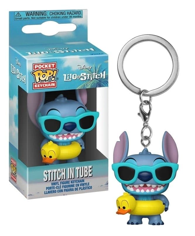 FUNKO POP Keychain Disney: Lilo & Stitch - Stitch In Tube - 889698906746