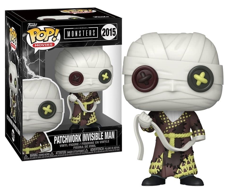 FUNKO POP Movies: Universal Monsters - 2015 Patchwork Invisible Man 9cm - 889698908788