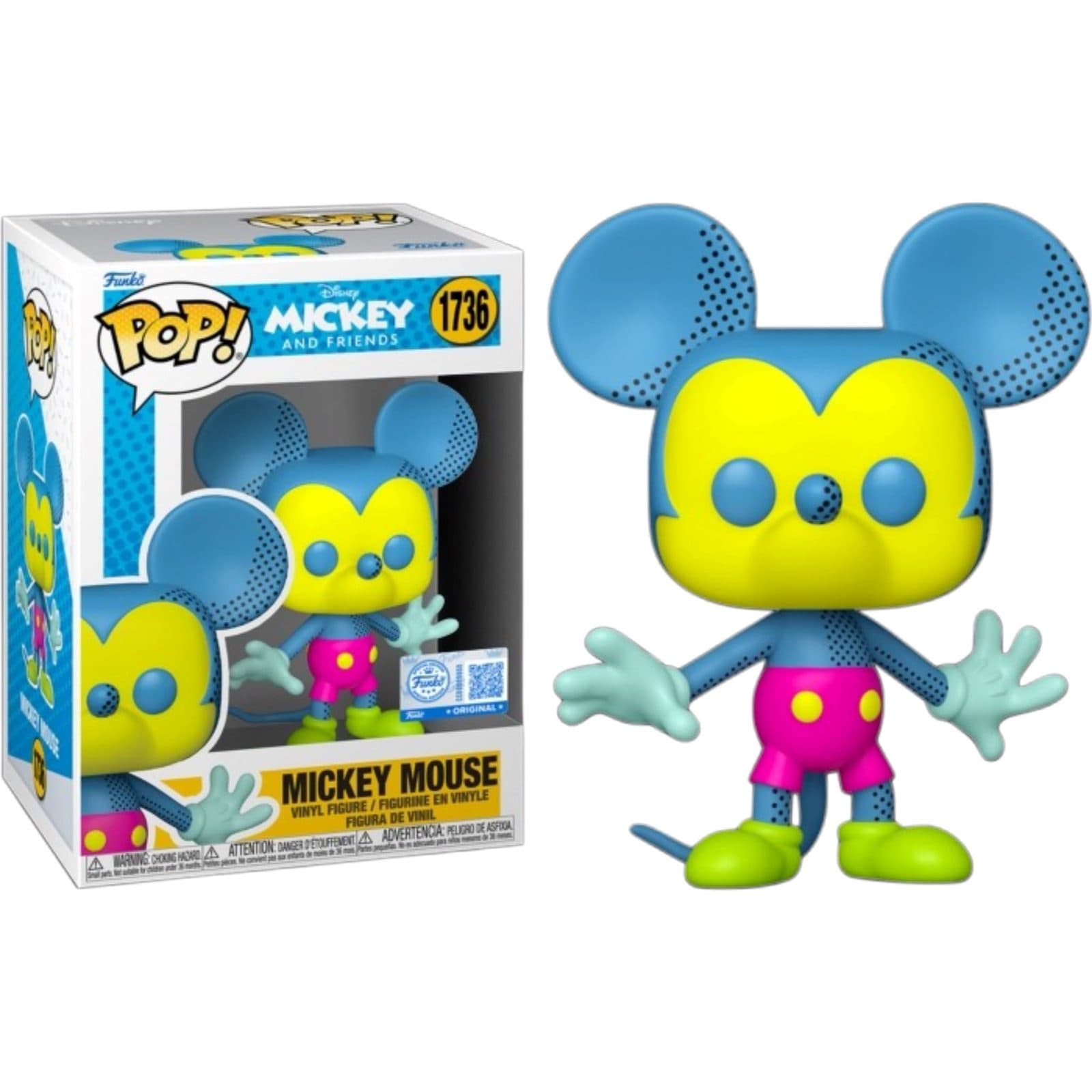 FUNKO POP Disney: Mickey Mouse And Friends - 1736 Mickey Mouse (Nostalgic) (Exclusive) 9cm - 889698918879