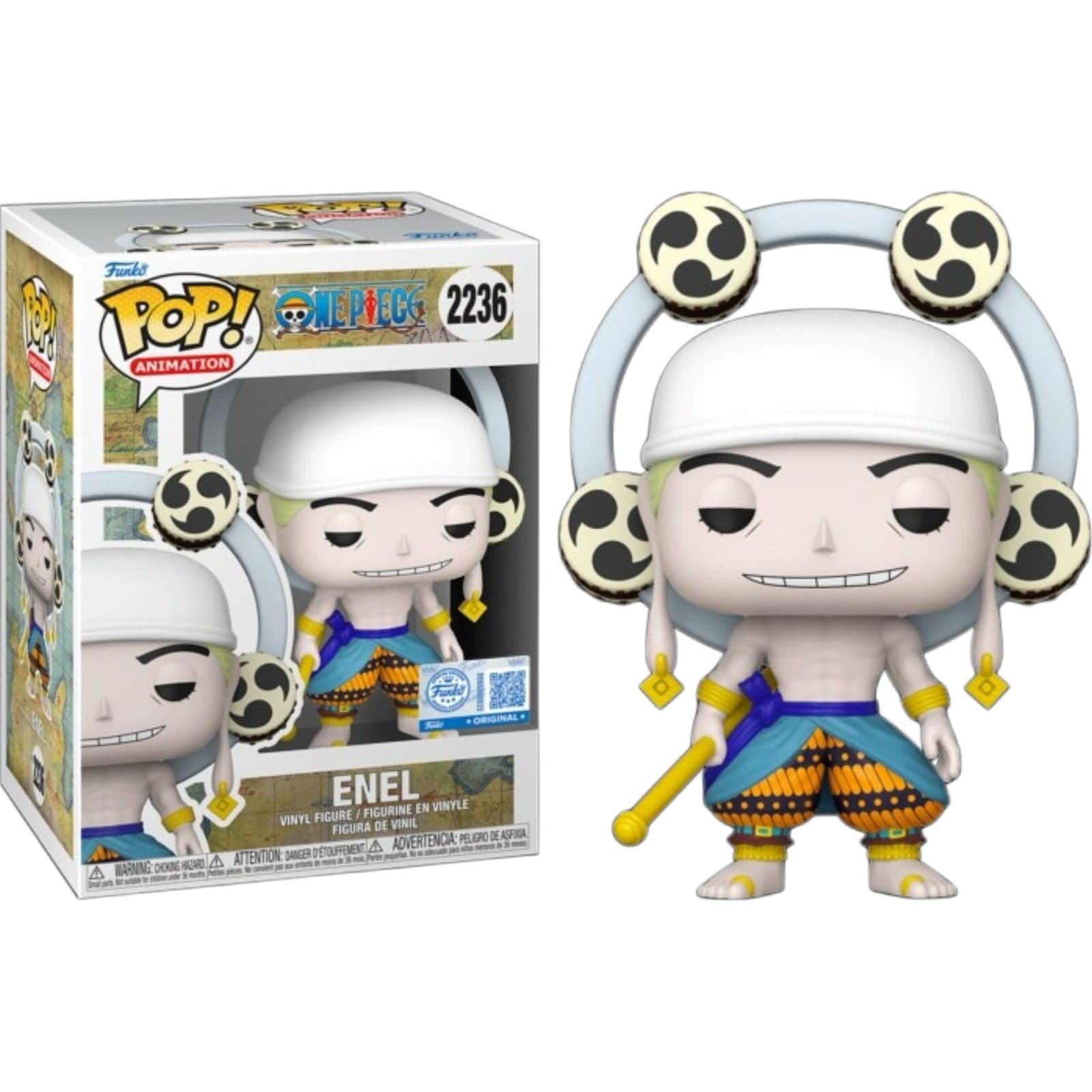 FUNKO POP Animation: One Piece - 2236 Enel With Chase (Exclusive) 9cm - 889698919791