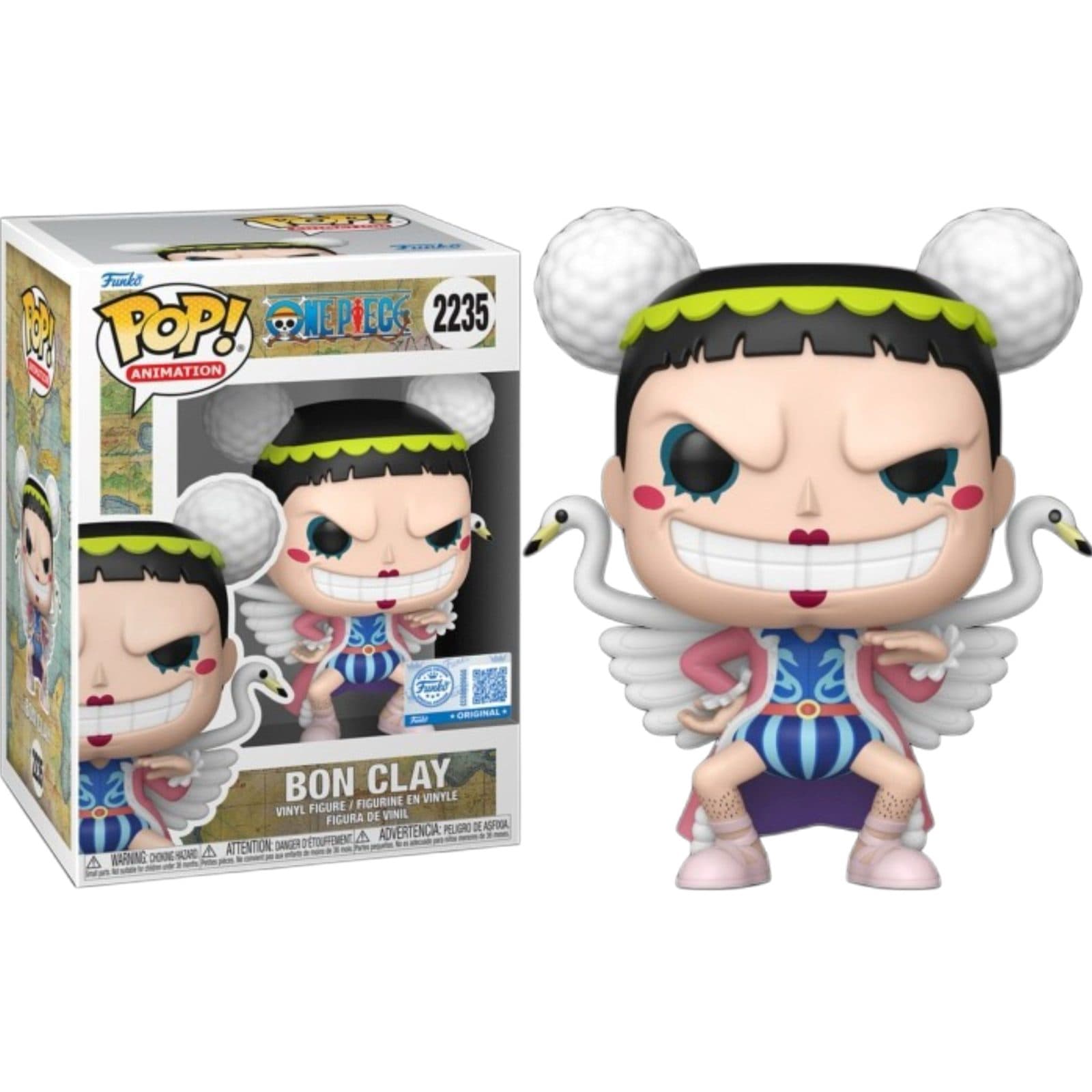 FUNKO POP Animation: One Piece - 2235 Bon Clay With Chase (Exclusive) 9cm - 889698920353