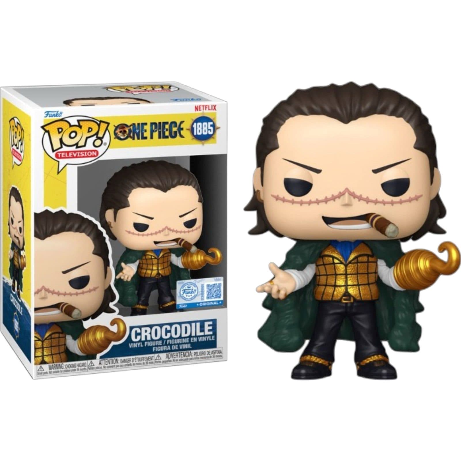 FUNKO POP Television: One Piece - 1885 Crocodile (Exclusive) 9cm - 889698920360
