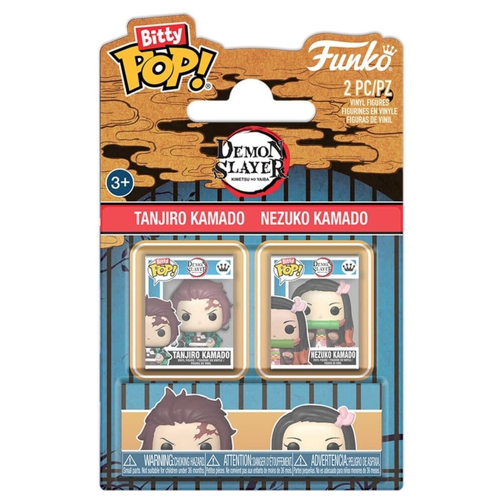 FUNKO Bitty POP 2-Pack Demon Slayer - Tanjiro Kamado & Nezuko Kamado - 889698939966