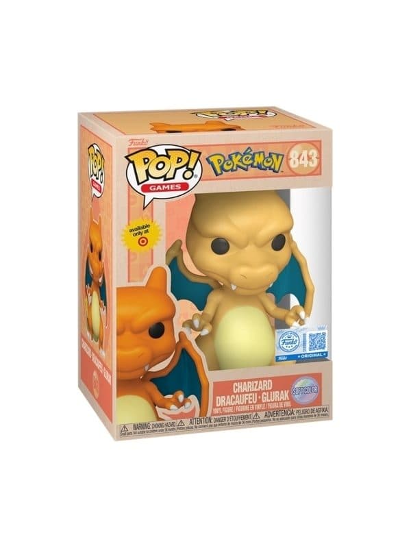 FUNKO POP Pokemon - 843 Charizard (Soft Color) (Exclusive) 9 cm - 889698941471