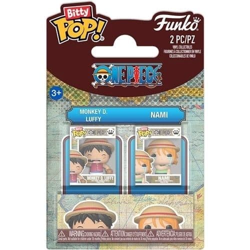 FUNKO Bitty POP 2-Pack One Piece - Monkey D. Luffy & Nami - 889698942201