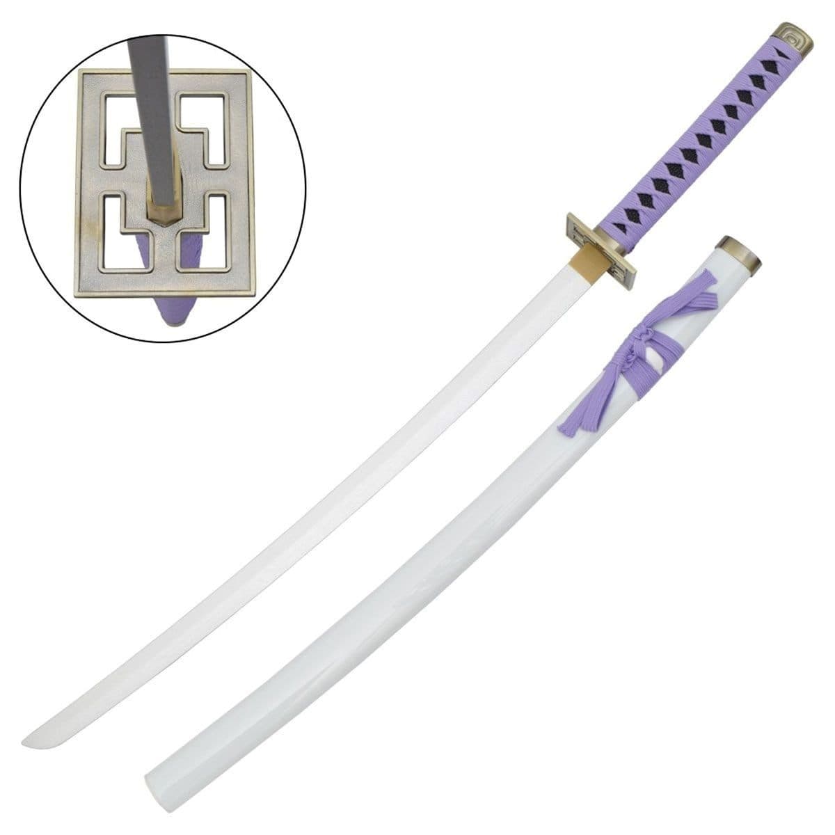 PG519PLWD - Katana BL Fantasy Bianca E Viola - Bamboo 102cm - PG-519-PLWD
